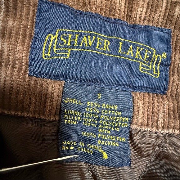 Y2K 90s Penny Lane Faux Fur 70s Style Boho Chic Corduroy Coat Jacket Women Small - Picture 6 of 11